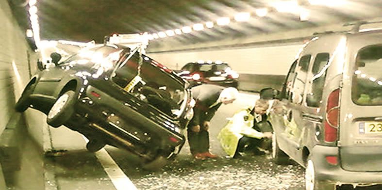 Ongeval Coentunnel Amsterdam